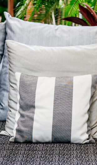 Beautiful comfortable Pillow sofa decoration interior of house or home